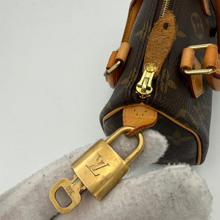 Louis Vuitton Nano Speedy Monogram Handbag