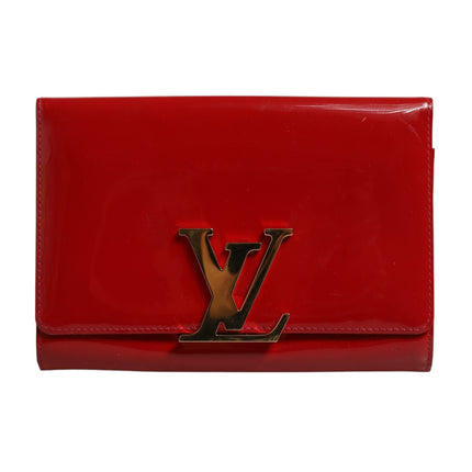 Louis Vuitton Louise PM Red Patent Leather Wallet On Chain