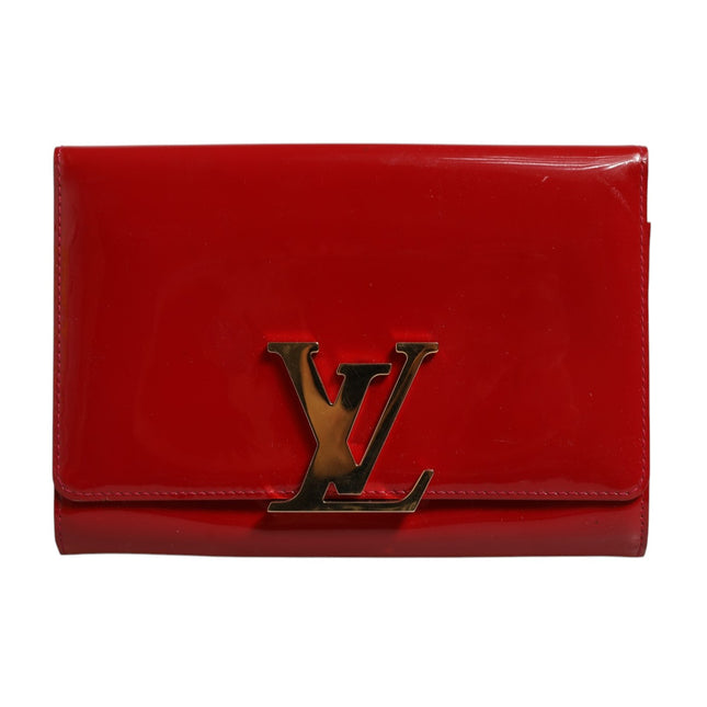 Louis Vuitton Louise PM Red Patent Leather Wallet On Chain