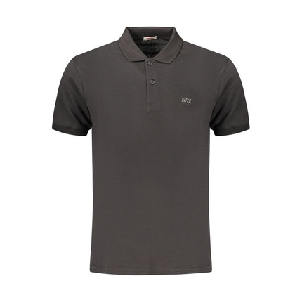 Rifle Black Cotton Men's Polo Shirt