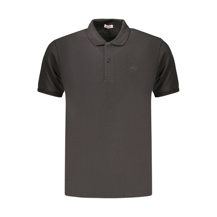 Rifle Black Cotton Men's Polo