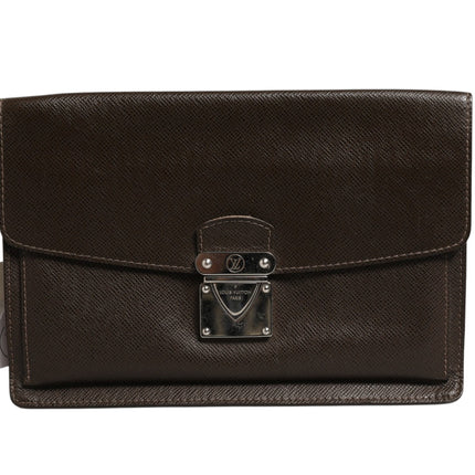 Louis Vuitton Belaia Clutch Taiga Leather