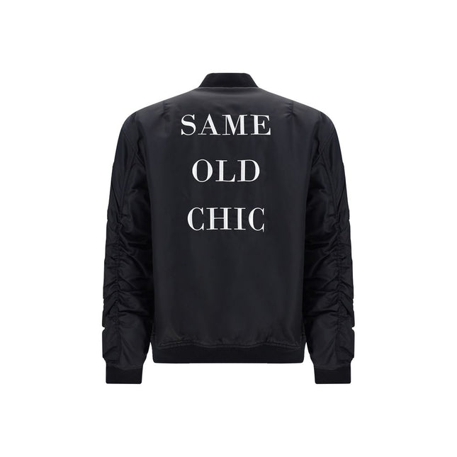 Moschino Black Polyamide Bomber