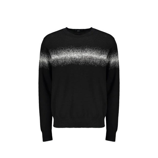 Herno Black Cotton Sweatshirt
