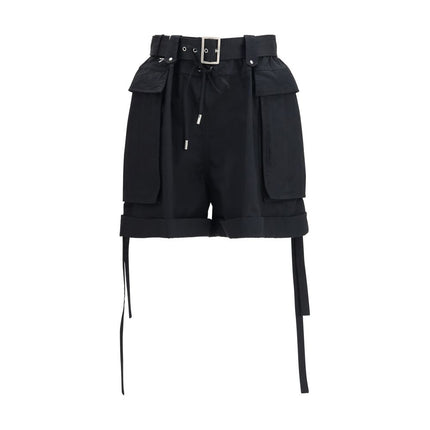 Alexander McQueen Black Cotton Bermuda Shorts