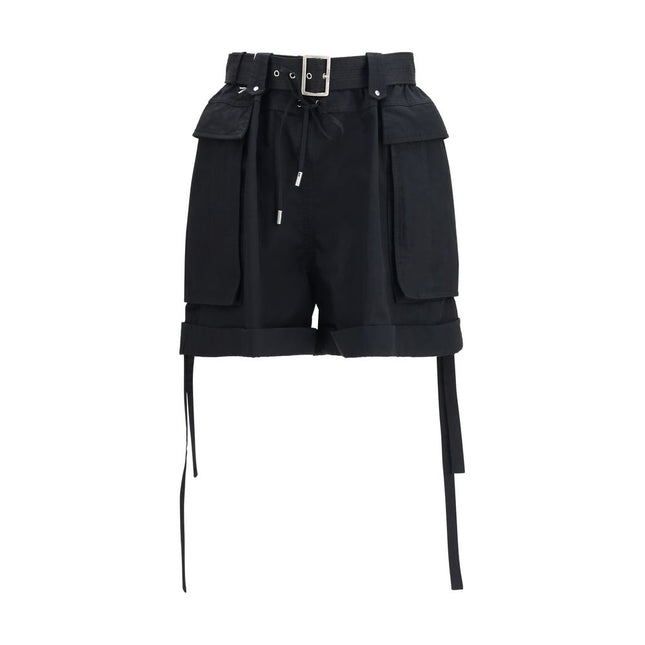 Alexander McQueen Black Cotton Bermuda Shorts