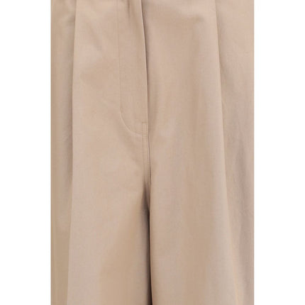 Balenciaga Beige Cotton Flared Pants