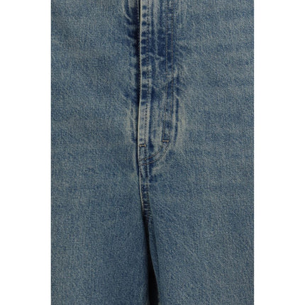 Maison Margiela Blue Cotton High-Waisted Jean