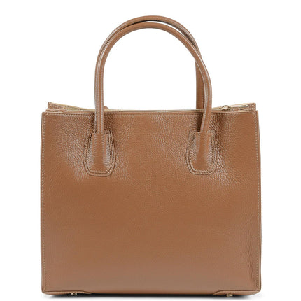 19V69 Italia Brown Leather Tote Bag