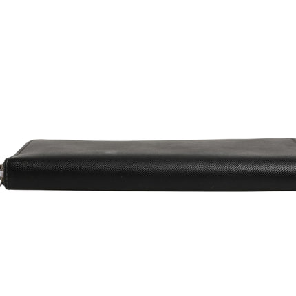 Prada Baltico Saffiano Leather Zip Travel Wallet