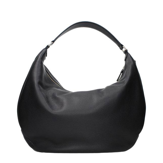 Jimmy Choo Black Leather Shoulder Bag