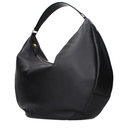 Jimmy Choo Black Leather Shoulder Bag