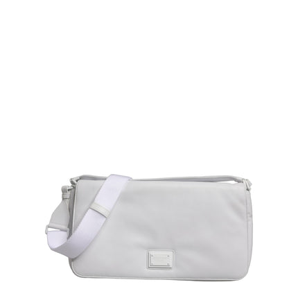 Dolce & Gabbana White Logo Plaque Crossbody Shoulder Borse Women Bag