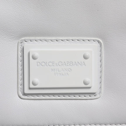 Dolce & Gabbana White Logo Plaque Crossbody Shoulder Borse Women Bag