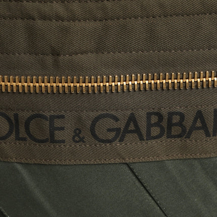Dolce & Gabbana Military Green Patchwork Rucksack Backpack Borse Men Bag
