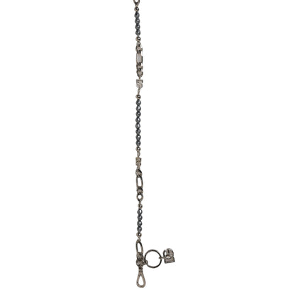 Dolce & Gabbana Silver Tone Chain Signature DG Logo Pendant Necklace