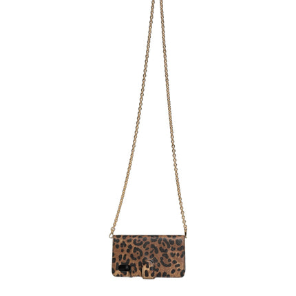 Dolce & Gabbana Flip Cover Brown Leopard Crystal iPhone X - XS Case