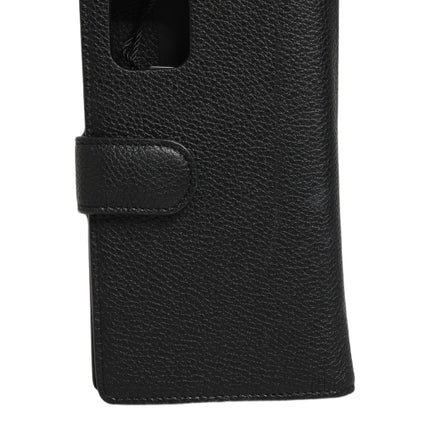 Dolce & Gabbana Case Flip Cover Black Calf Leather iPhone11 PRO Phone