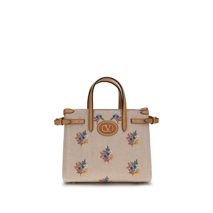 Valentino Garavani Beige Cotton Handbag
