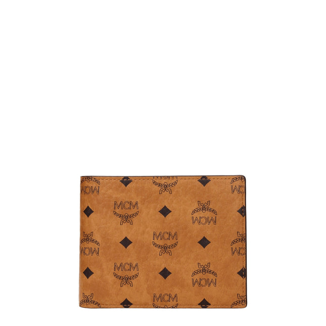 MCM Brown Fabric Wallet