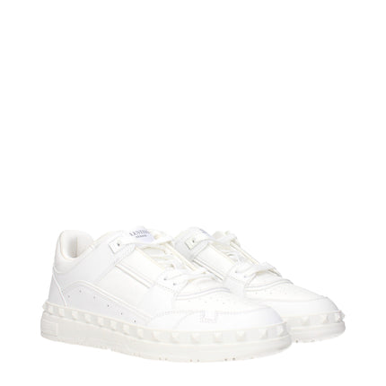 Valentino Garavani White Leather Sneakers