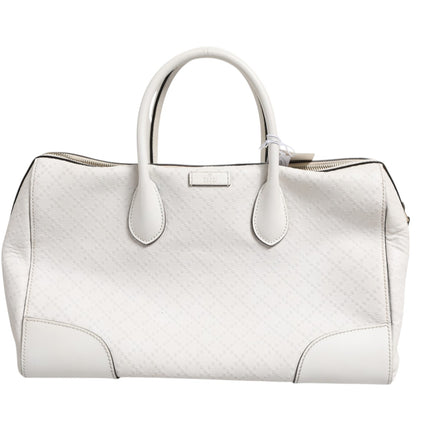 Gucci Medium Diamante Leather Boston Bag
