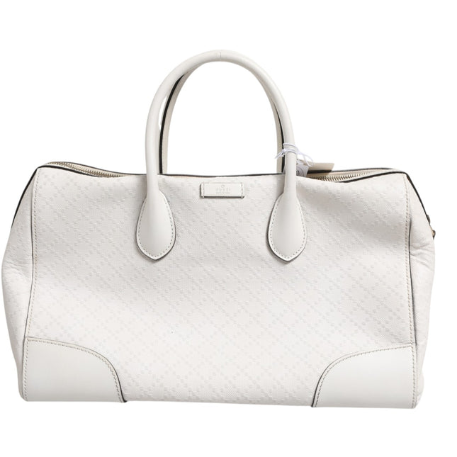 Gucci Medium Diamante Leather Boston Bag