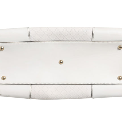 Gucci Medium Diamante Leather Boston Bag