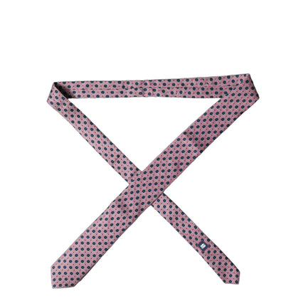 Dolce & Gabbana Multicolor Patterned Silk Adjustable Men Tied Necktie Tie