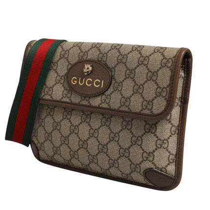 Gucci Supreme Monogram Neo Vintage Web Belt Bag Brown