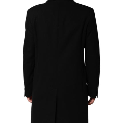 Dolce & Gabbana Black Heraldic Patch Single Breasted Jacket