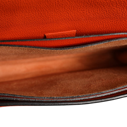 Gucci Jackie Soft Flap Shoulder Bag Leather Orange