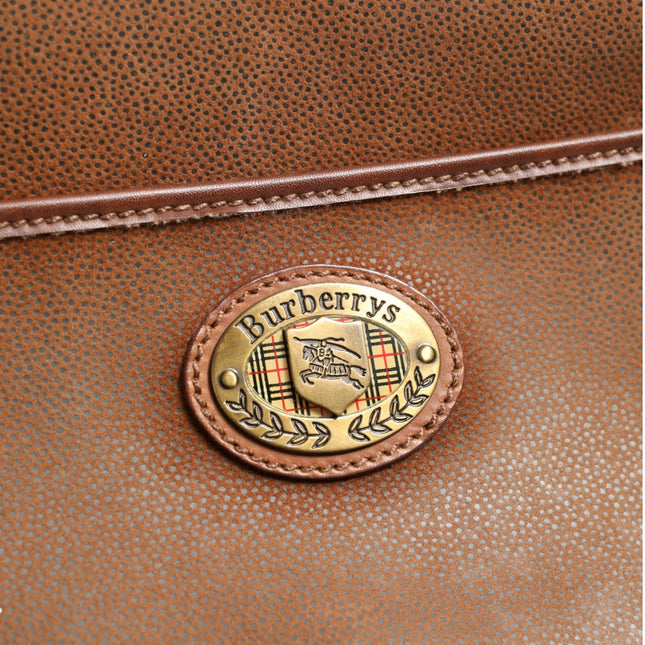 Burberry Brown and Gold Crossbody Bag