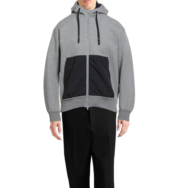 Herno Gray Cotton Sweatshirt