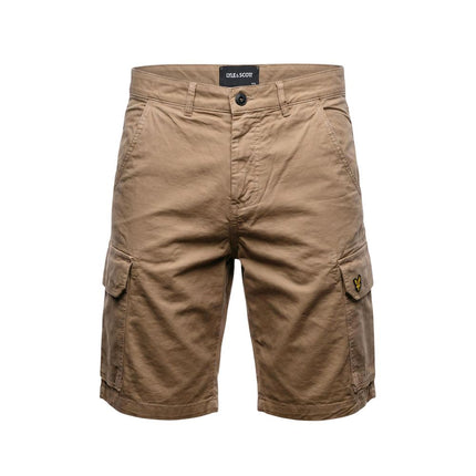 Lyle & Scott Beige Cotton Bermuda Shorts