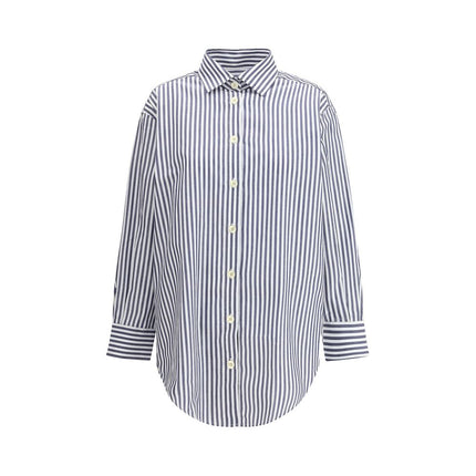 Deperlu Blue Cotton Shirt