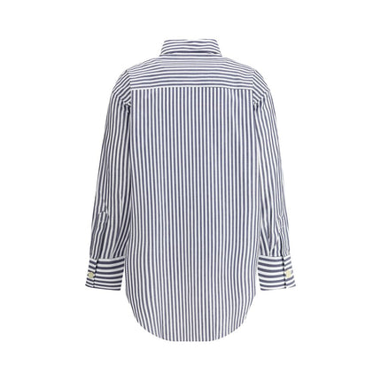 Deperlu Blue Cotton Shirt