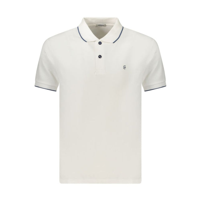 Coveri Moving Bianco Cotton Men Polo
