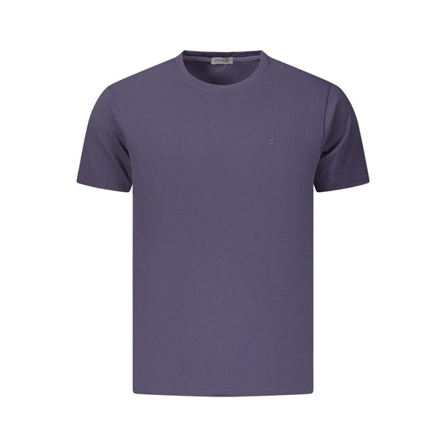 Coveri Moving Blue Cotton Men's T-Shirt