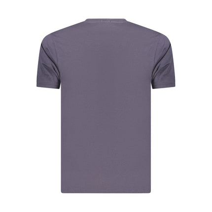 Coveri Moving Blue Cotton Men's T-Shirt