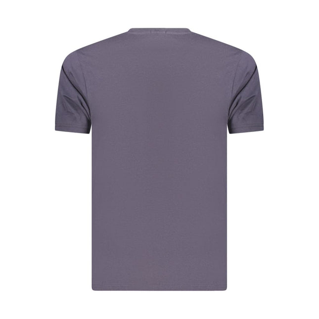 Coveri Moving Blue Cotton Men's T-Shirt
