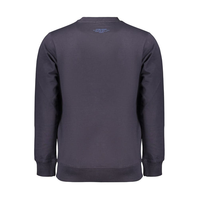 Coveri Moving Blue Cotton Men's Sweatshirt