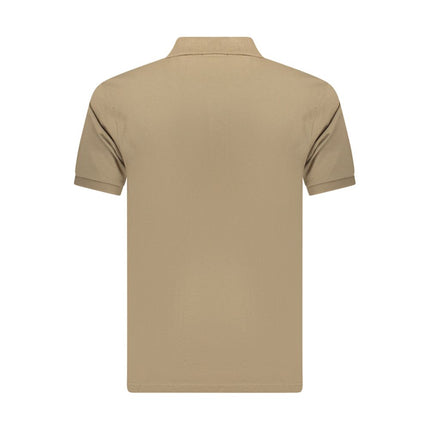 Coveri Moving Brown Cotton Men's Polo Shirt