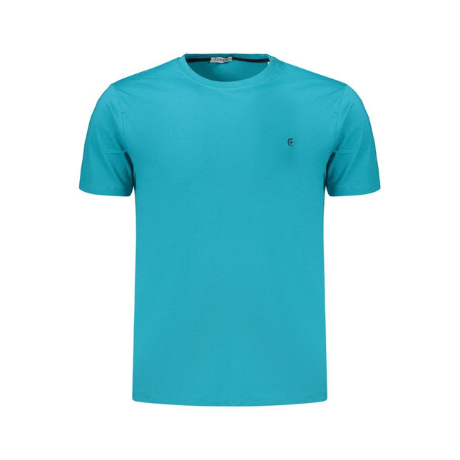 Coveri Moving Azzurro Cotton Men's T-Shirt