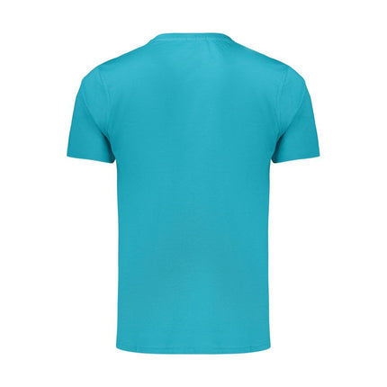 Coveri Moving Azzurro Cotton Men's T-Shirt
