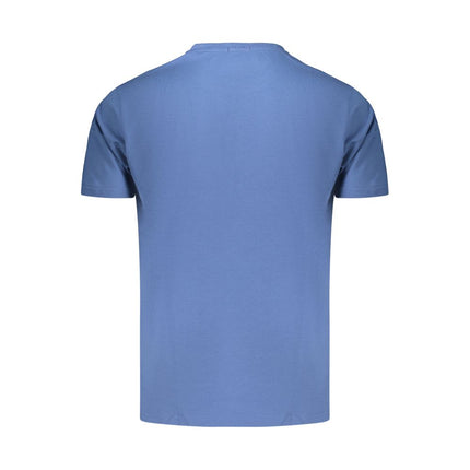 Coveri Moving Blue Cotton Men's T-Shirt