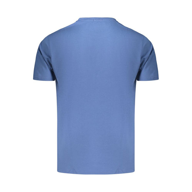 Coveri Moving Blue Cotton Men's T-Shirt