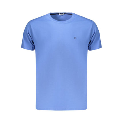 Coveri Moving Blue Cotton Men's T-Shirt