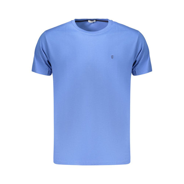Coveri Moving Blue Cotton Men's T-Shirt