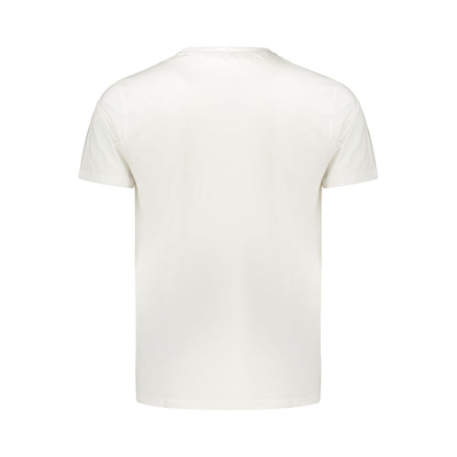 Coveri Moving Bianco Cotton Men's T-Shirt